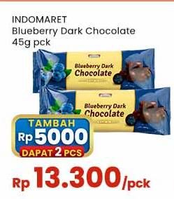 Promo Harga Indomaret Chocolate Blueberry Dark 45 gr - Indomaret