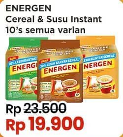 Promo Harga Energen Cereal Instant All Variants per 10 sachet 20 gr - Indomaret