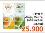 Promo Harga Latte 7 Latte Mango, Matcha 5 pcs - Alfamidi