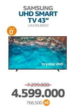 Promo Harga Samsung UA43BU8000 Crystal UHD 4K Smart TV  - Electronic City