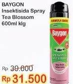 Promo Harga BAYGON Insektisida Spray Tea Blossom 600 ml - Indomaret