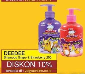 Promo Harga DEE DEE Children Shampoo Grape, Strawberry 250 ml - Yogya