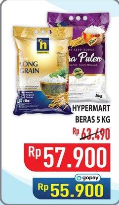 Promo Harga Hypermart Beras 5000 gr - Hypermart