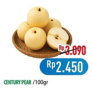 Promo Harga Pear Century per 100 gr - Hypermart