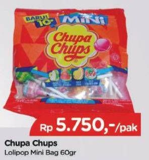 Promo Harga CHUPA CHUPS Lollipop Candy Mini per 10 pcs 6 gr - TIP TOP