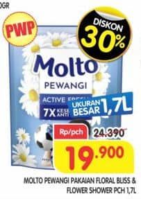 Promo Harga Molto Pewangi Floral Bliss, Flower Shower 1700 ml - Superindo