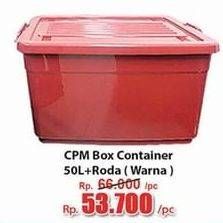 Promo Harga CPM Container Box + Roda Warna 50000 ml - Hari Hari