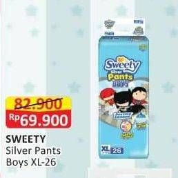 Promo Harga Sweety Silver Pants Boys XL26 26 pcs - Alfamart