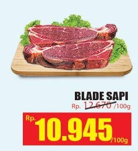 Promo Harga Daging Blade per 100 gr - Hari Hari