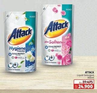 Promo Harga Attack Detergent Liquid 800 ml - Lotte Grosir