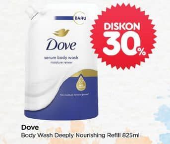 Promo Harga Dove Body Wash Deeply Nourishing 850 ml - TIP TOP