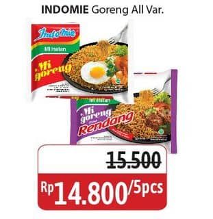 Promo Harga Indomie Mi Goreng All Variants 90 gr - Alfamidi