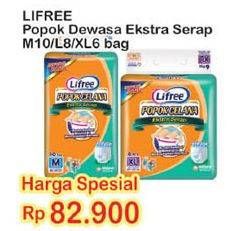 Promo Harga Lifree Popok Celana Ekstra Serap M10, L8, XL6  - Indomaret