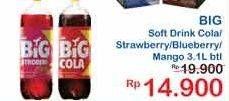 Promo Harga AJE BIG COLA Minuman Soda Strawberry, Mango, Blueberry 3100 ml - Indomaret