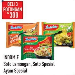 Promo Harga INDOMIE Mi Kuah Ayam Spesial, Soto Lamongan, Soto Spesial 70 gr - Hypermart