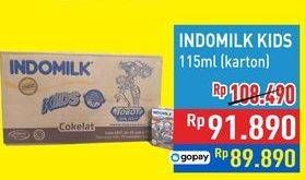 Promo Harga Indomilk Susu UHT Kids per 40 pcs 115 ml - Hypermart