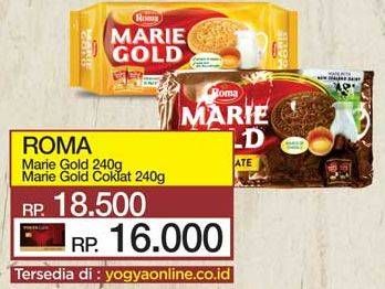 Promo Harga ROMA Marie Gold Chocolate, Original 240 gr - Yogya