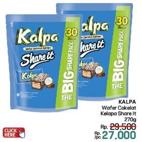Promo Harga Kalpa Wafer Cokelat Kelapa Share It per 30 pcs 9 gr - LotteMart