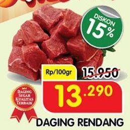 Promo Harga Daging Rendang Sapi per 100 gr - Superindo