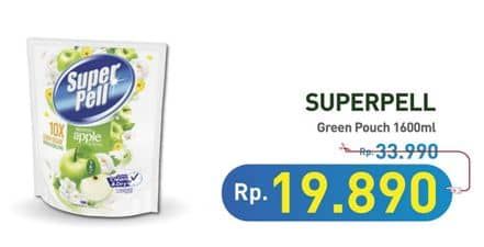 Promo Harga Super Pell Pembersih Lantai Fresh Apple 1600 ml - Hypermart