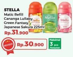 Promo Harga Stella Matic Refill Canaga Lullaby, Green Fantasy, Sakura 225 ml - Yogya