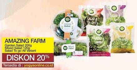 Promo Harga Amazing Farm Garden Salad/Mixed Salad/Salad To Go  - Yogya