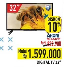 Promo Harga AKARI/SHARP Digital TV 32"  - Hypermart