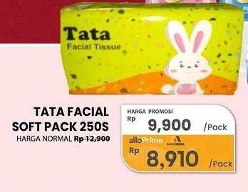 Promo Harga Tata Facial Tissue Softpack 250 sheet - Carrefour