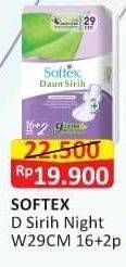 Promo Harga Softex Daun Sirih 29cm 18 pcs - Alfamart