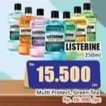 Promo Harga Listerine Mouthwash Antiseptic Kecuali Multi Protect Sensitive, Kecuali Multi Protect Zero, Kecuali Natural Green Tea 250 ml - Hari Hari