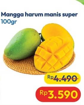 Promo Harga Mangga Harum Manis Super per 100 gr - Hypermart