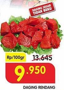 Promo Harga Daging Rendang Sapi per 100 gr - Superindo