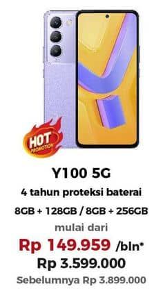 Promo Harga Vivo Y100 5G 8/128 GB, 8/256 GB  - Erafone