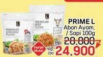 Promo Harga PRIME L Abon Ayam/ Sapi 100 gr  - LotteMart