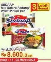 Promo Harga Sedaap Mie Goreng Salero Padang, Ayam Krispi 86 gr - Indomaret
