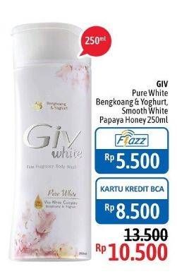 Promo Harga GIV Body Wash Bengkoang Yoghurt, Papaya Honey 250 ml - Alfamidi