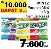 Promo Harga MINTZ Candy Chewy Mint All Variants 115 gr - Giant