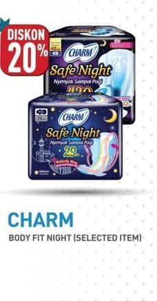 Promo Harga Charm Safe Night Gathers 42cm, Wing 29cm 8 pcs - Hypermart