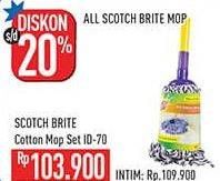 Promo Harga 3m Scotch Brite Cotton Mop Set ID-70  - Hypermart