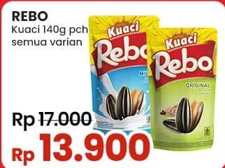 Promo Harga Rebo Kuaci Bunga Matahari All Variants 150 gr - Indomaret