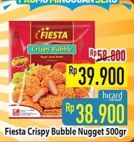 Promo Harga Fiesta Naget Crispy Bubble 500 gr - Hypermart