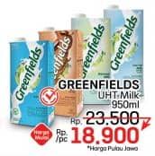 Promo Harga Greenfields UHT 1000 ml - LotteMart