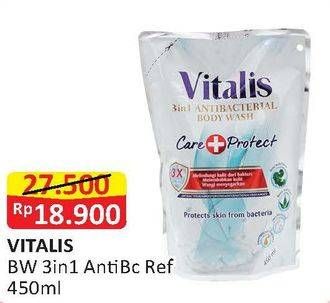Promo Harga VITALIS Body Wash Antibacterial 450 ml - Alfamart