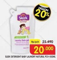 Promo Harga Sleek Baby Laundry Detergent 450 ml - Superindo