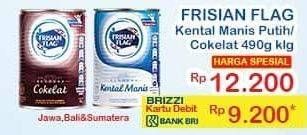 Promo Harga FRISIAN FLAG Susu Kental Manis Putih, Cokelat 490 gr - Indomaret