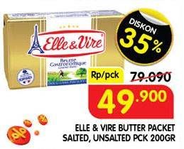 Promo Harga Elle & Vire Butter Salted, Unsalted 200 gr - Superindo