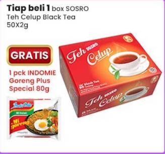 Promo Harga Sosro Teh Celup Black Tea 50 pcs - Indomaret
