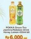 Promo Harga POKKA Green Tea Jasmine/ Natsbee Drink Honey Lemon 450 mL  - Indomaret