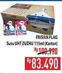 Promo Harga Frisian Flag Susu UHT Milky Zuzhu Zazha per 36 tpk 115 ml - Hypermart