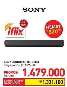 Promo Harga SONY HT-S100F | Soundbar  - Carrefour